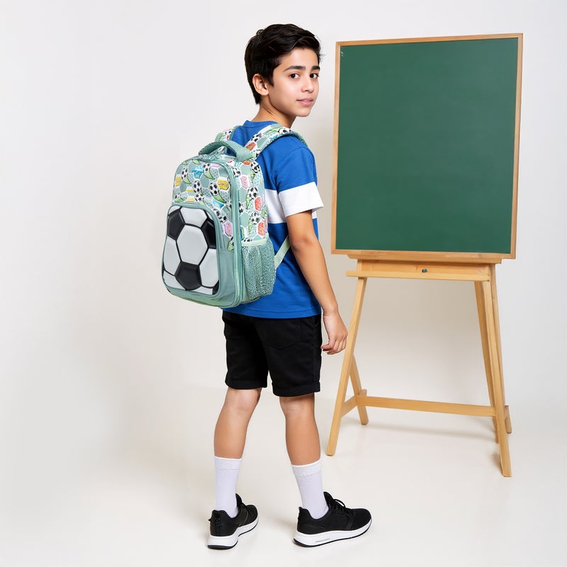 Skylar 3D Football Print Backpack for Kids - Image 3